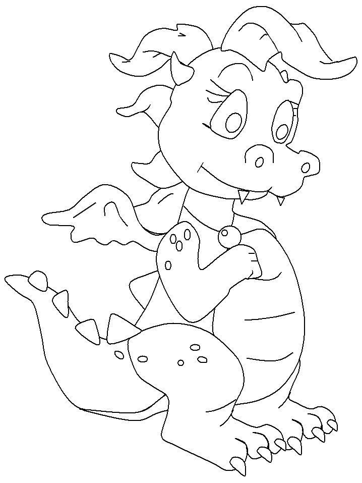 Coloring page: Dragon (Characters) #148488 - Free Printable Coloring Pages