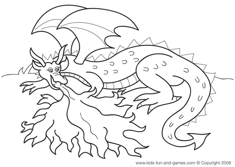 Coloring page: Dragon (Characters) #148507 - Free Printable Coloring Pages