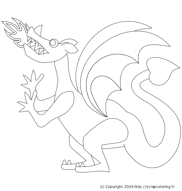 Coloring page: Dragon (Characters) #148513 - Printable coloring pages