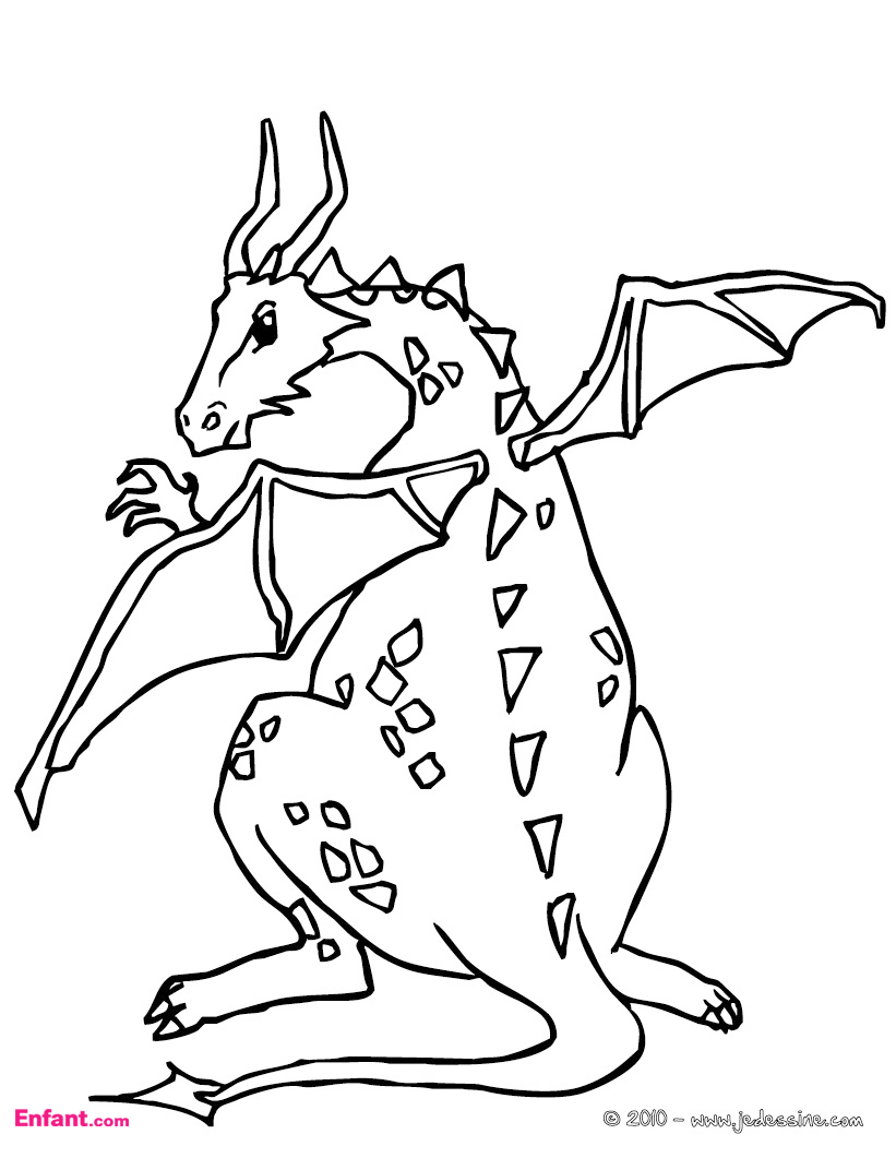 Coloring page: Dragon (Characters) #148524 - Free Printable Coloring Pages