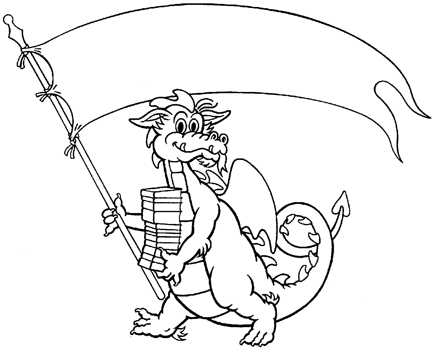 Coloring page: Dragon (Characters) #148526 - Free Printable Coloring Pages