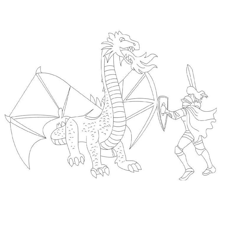 Coloring page: Dragon (Characters) #148538 - Printable coloring pages