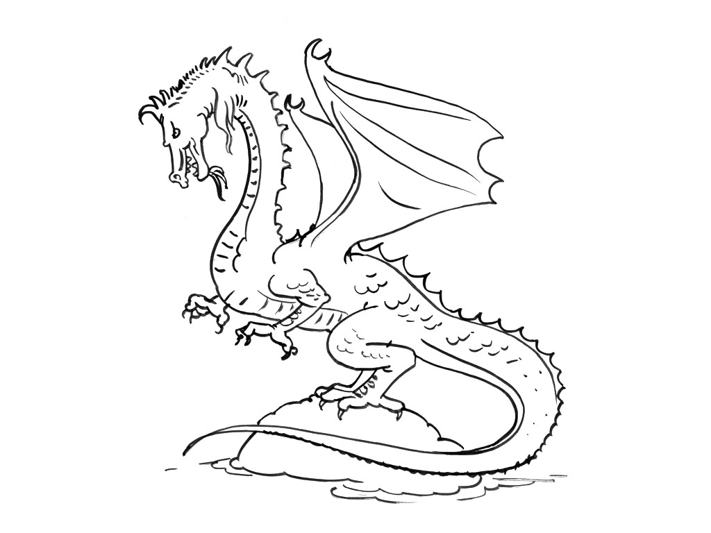 Coloring page: Dragon (Characters) #148561 - Free Printable Coloring Pages
