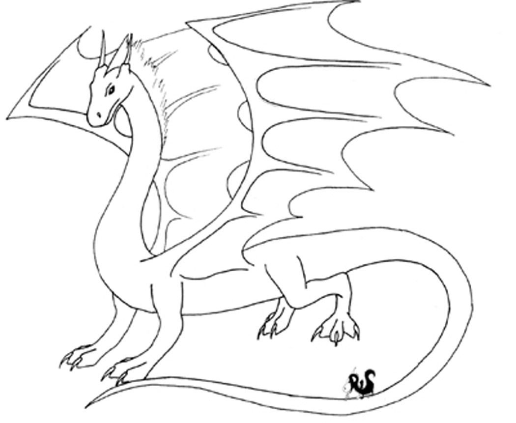 Drawing Dragon Characters Printable Coloring Pages