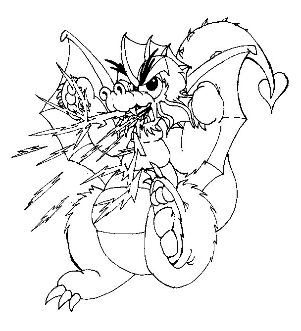 Coloring page: Dragon (Characters) #148603 - Free Printable Coloring Pages