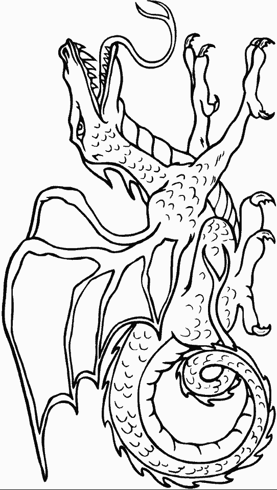 Coloring page: Dragon (Characters) #148615 - Free Printable Coloring Pages