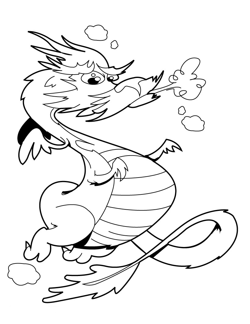 Coloring page: Dragon (Characters) #148622 - Free Printable Coloring Pages