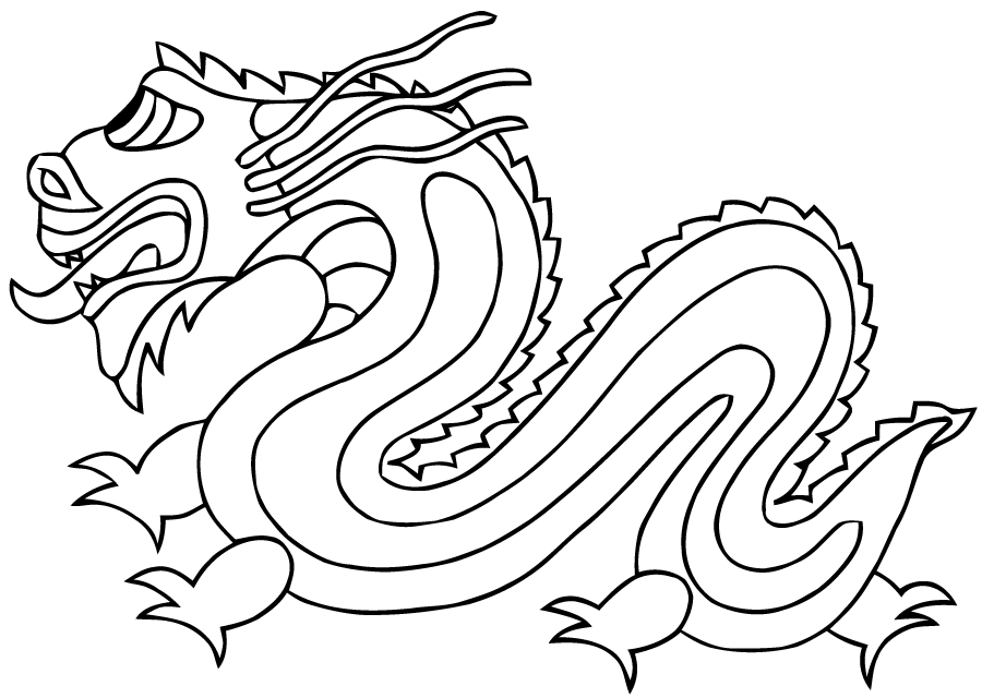 Coloring page: Dragon (Characters) #148627 - Printable coloring pages