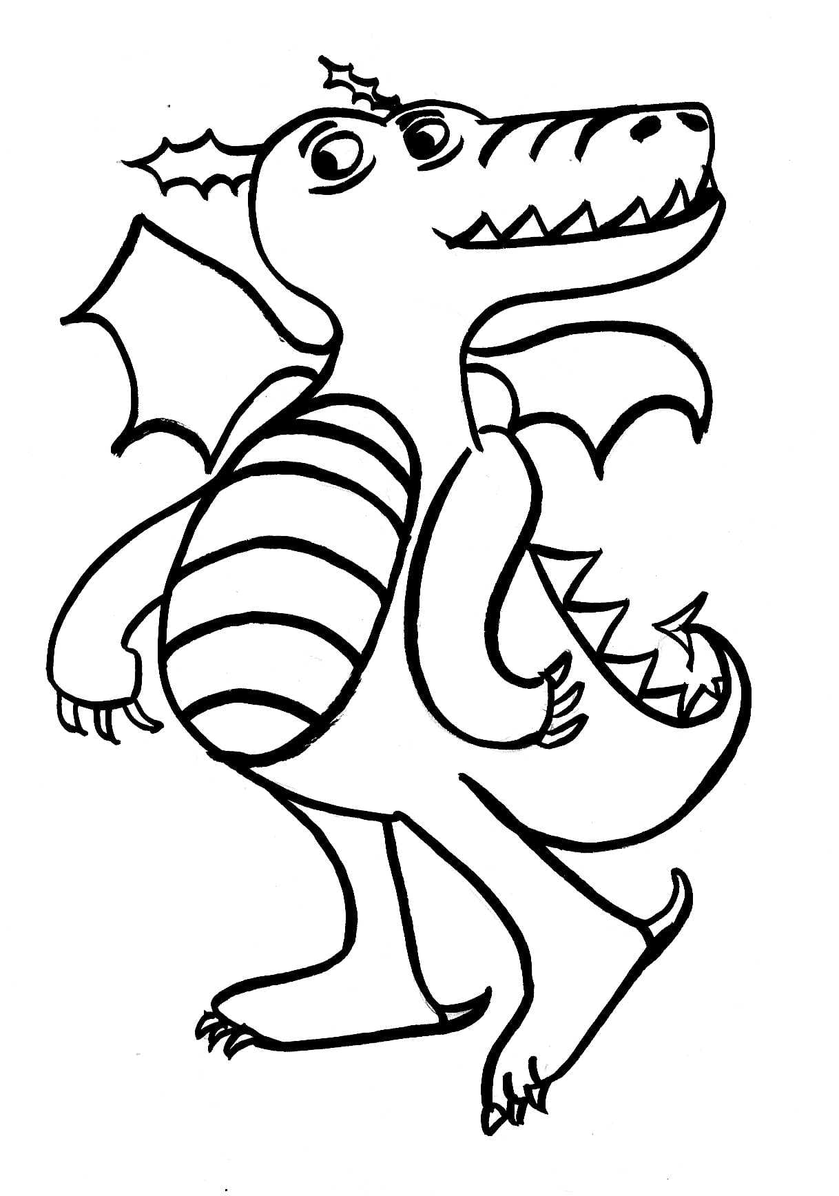 Free printable Dragon coloring page #173278 from Characters collection