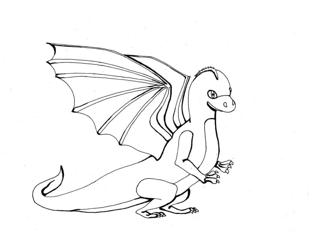 Free printable Dragon coloring page #173279 from Characters collection Free printable Dragon coloring page #173279 from Characters collection