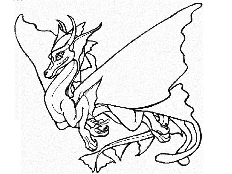 Free printable Dragon coloring page #173282 from Characters collection