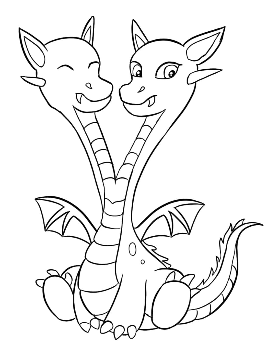 Free printable Dragon coloring page #173284 from Characters collection