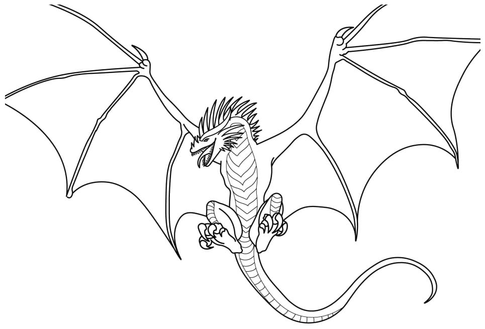 Free printable Dragon coloring page #173292 from Characters collection