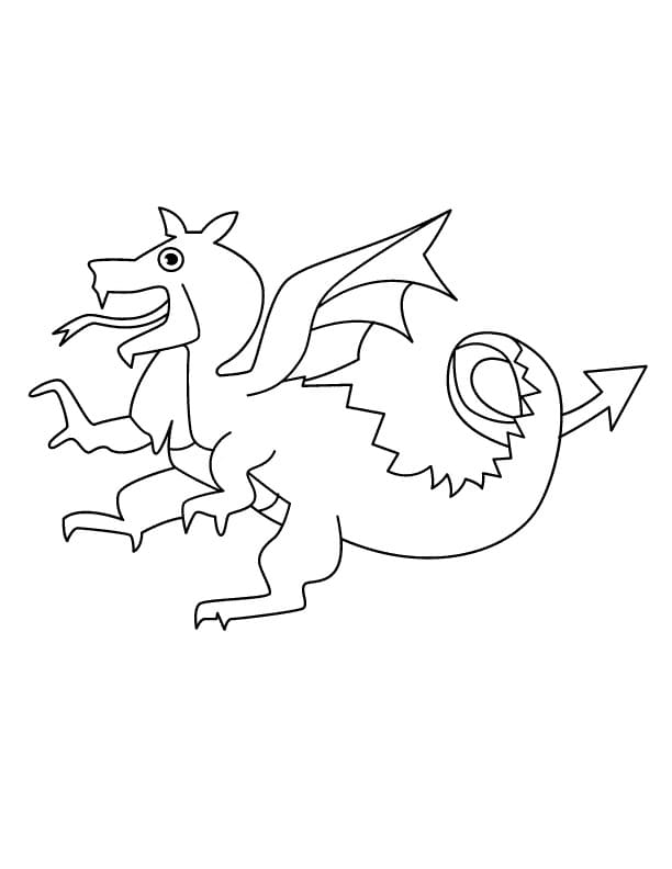 Free printable Dragon coloring page #173294 from Characters collection Free printable Dragon coloring page #173294 from Characters collection