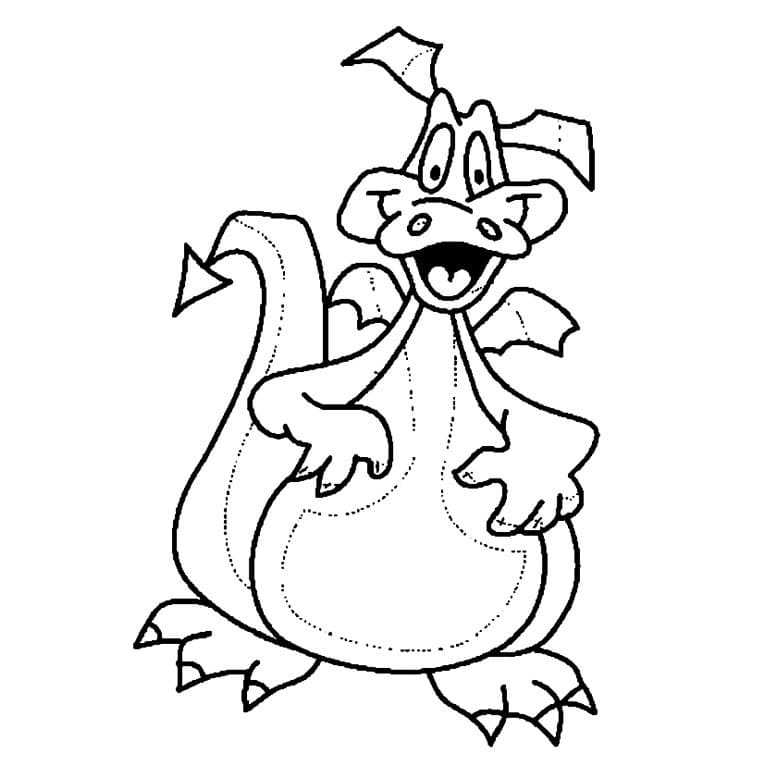 Free printable Dragon coloring page #173297 from Characters collection