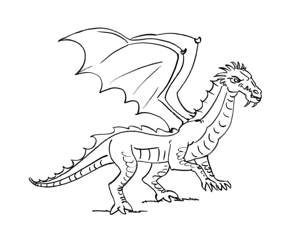 Free printable Dragon coloring page #173301 from Characters collection