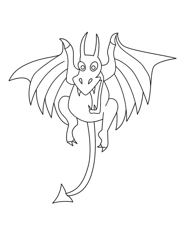 Free printable Dragon coloring page #173306 from Characters collection