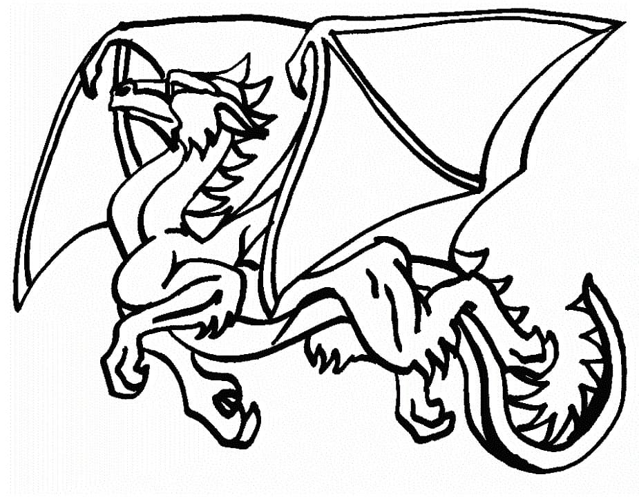 Free printable Dragon coloring page #173308 from Characters collection