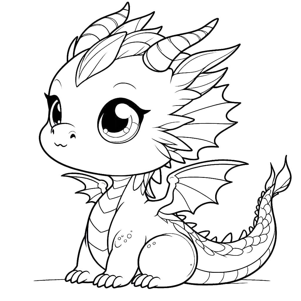 Free printable Dragon coloring page #218242 from Characters collection