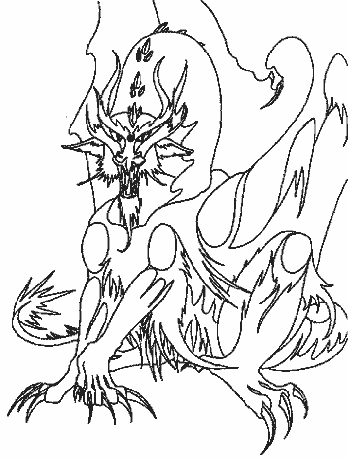 Free printable Dragon coloring page #5705 from Characters collection