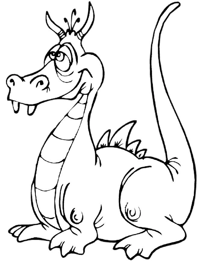 Free printable Dragon coloring page #5722 from Characters collection