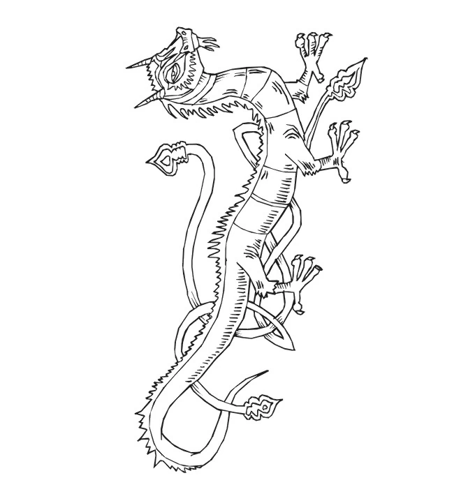 Free printable Dragon coloring page #5724 from Characters collection