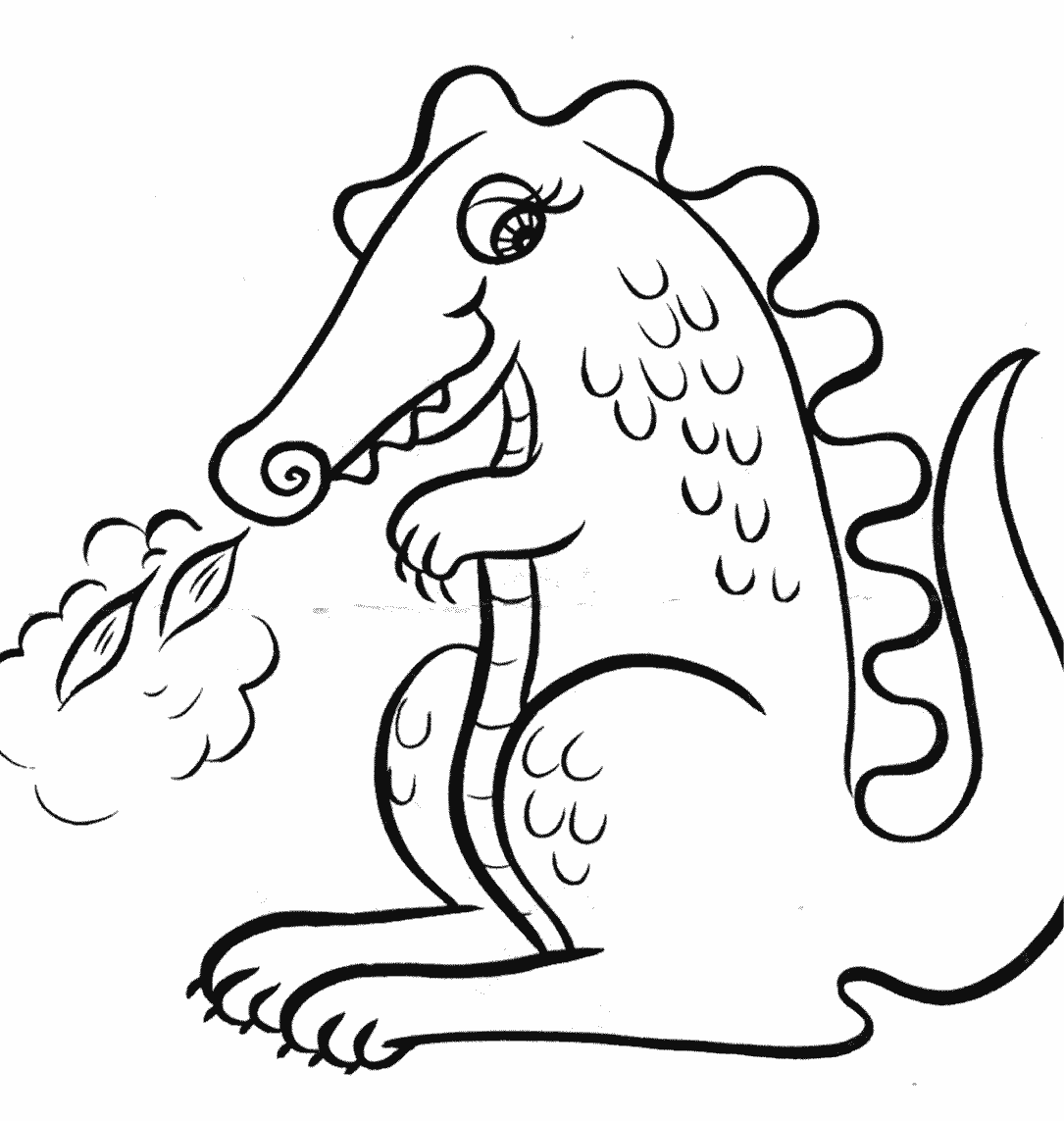 Free printable Dragon coloring page #5744 from Characters collection