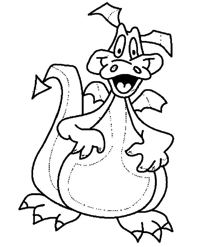 Free printable Dragon coloring page #5746 from Characters collection