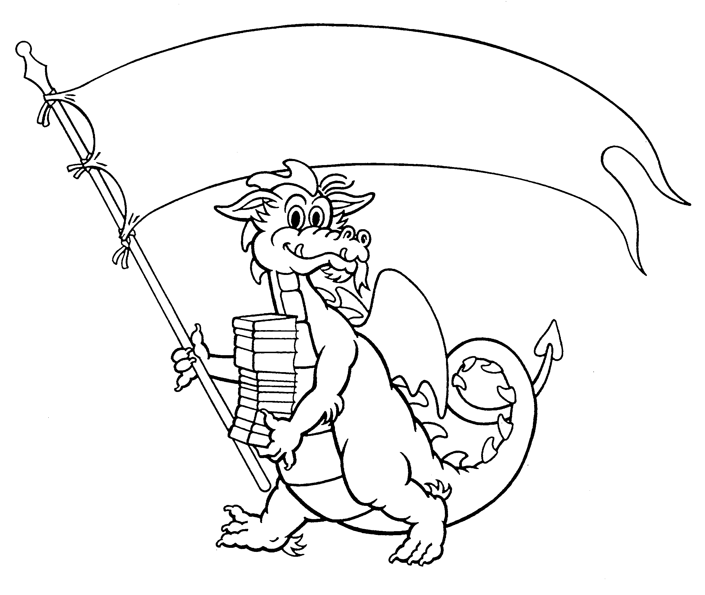 Free printable Dragon coloring page #5783 from Characters collection