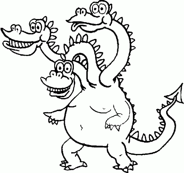 Free printable Dragon coloring page #5821 from Characters collection