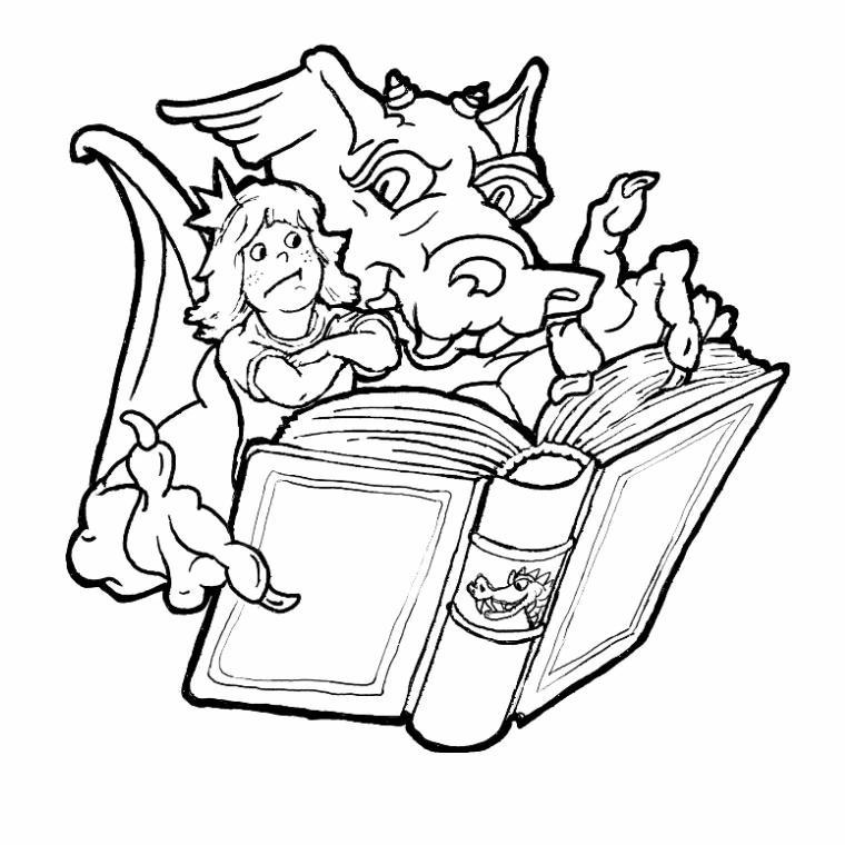 Free printable Dragon coloring page #5833 from Characters collection