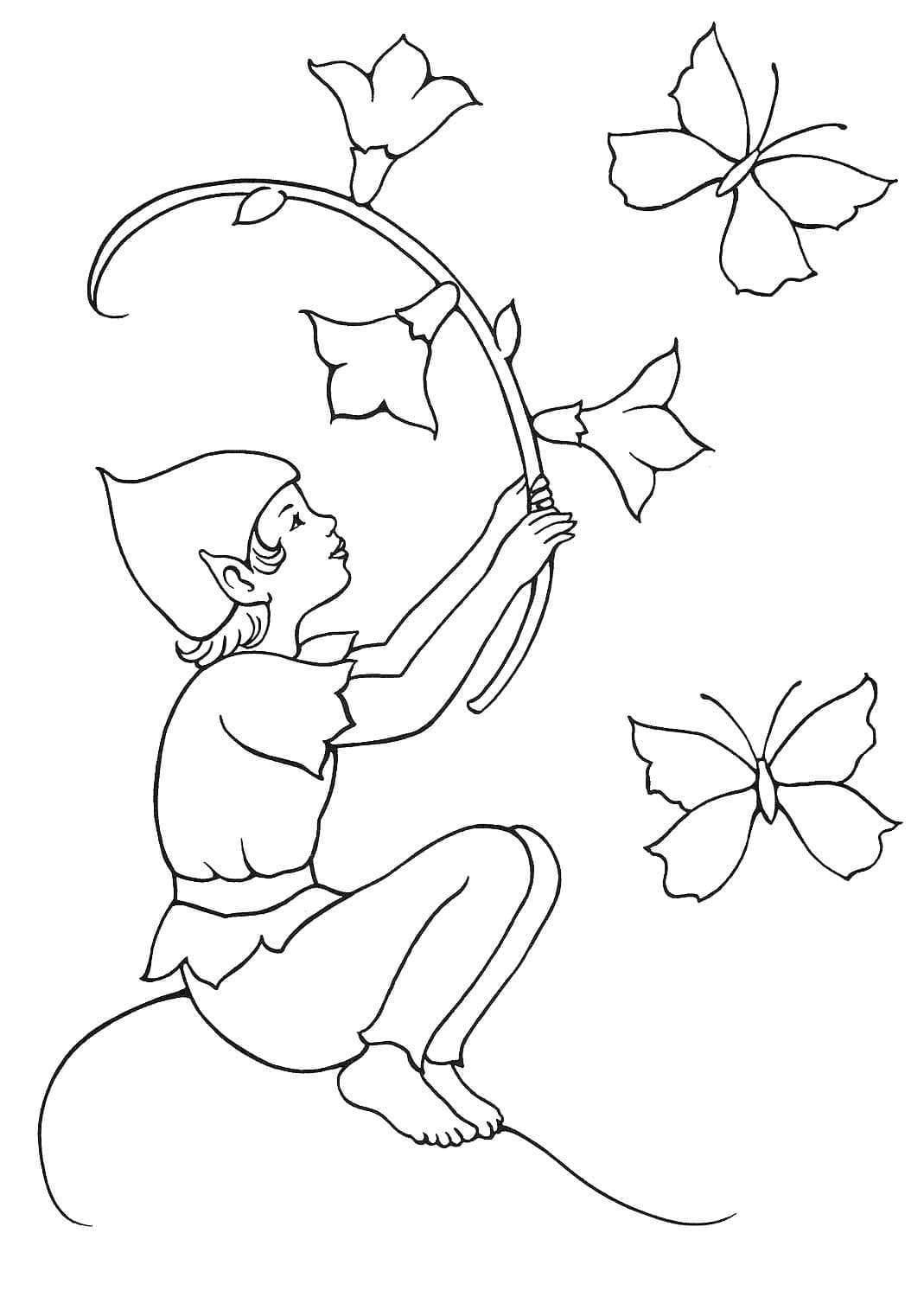 Free printable Elf coloring page #193716 from Characters collection Free printable Elf coloring page #193716 from Characters collection