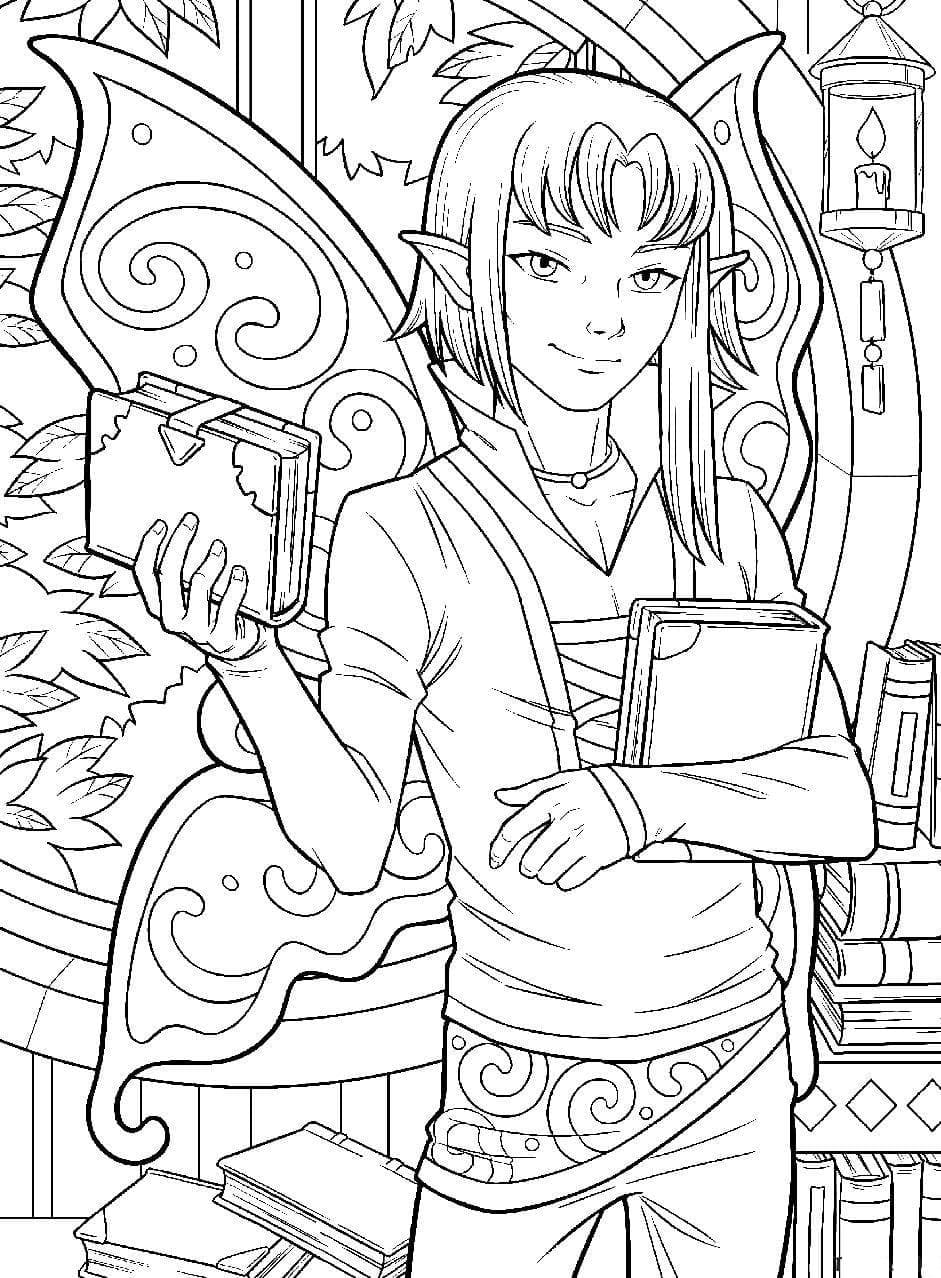 Free printable Elf coloring page #193726 from Characters collection