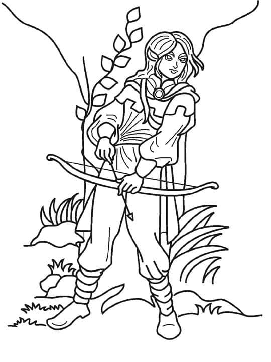 Free printable Elf coloring page #193730 from Characters collection
