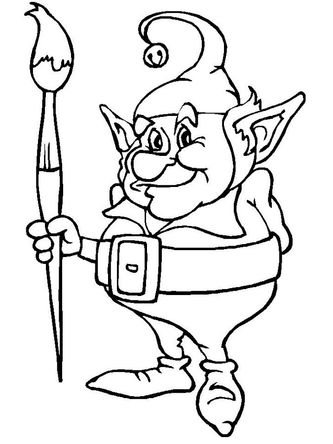 Coloring page: Elf (Characters) #93863 - Free Printable Coloring Pages