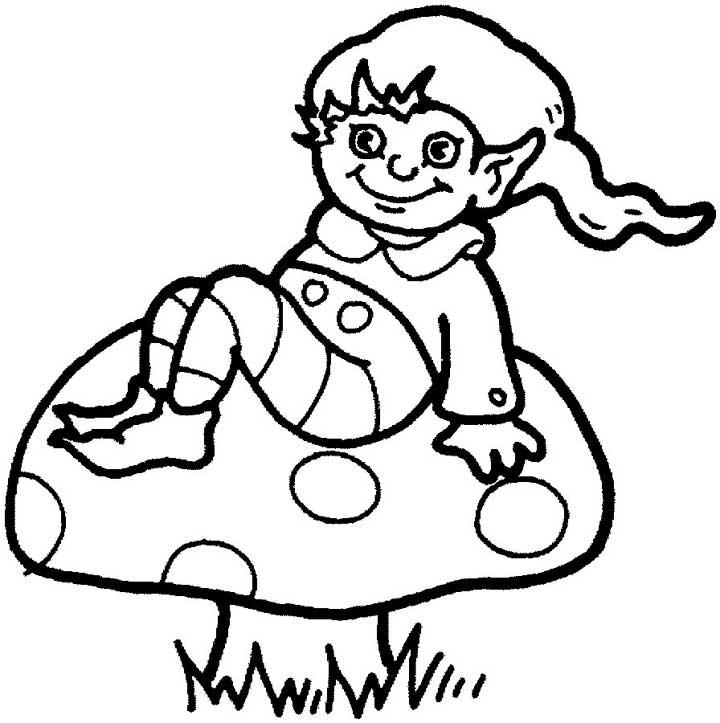 Coloring page: Elf (Characters) #93881 - Free Printable Coloring Pages