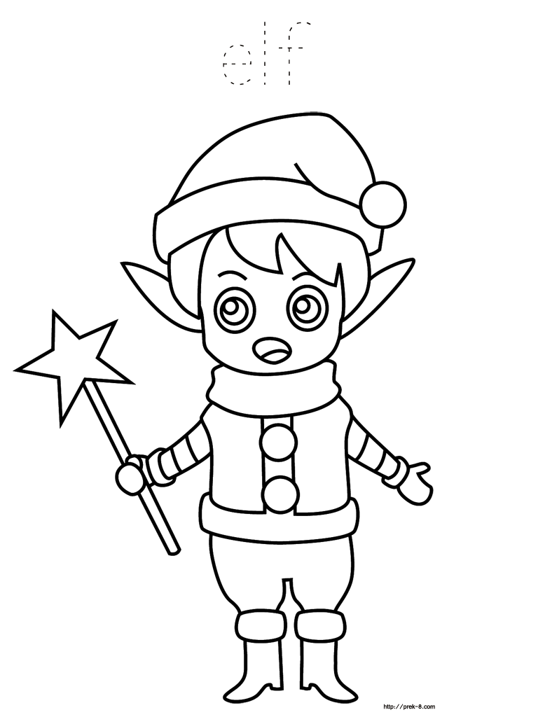 Coloring page: Elf (Characters) #93900 - Free Printable Coloring Pages