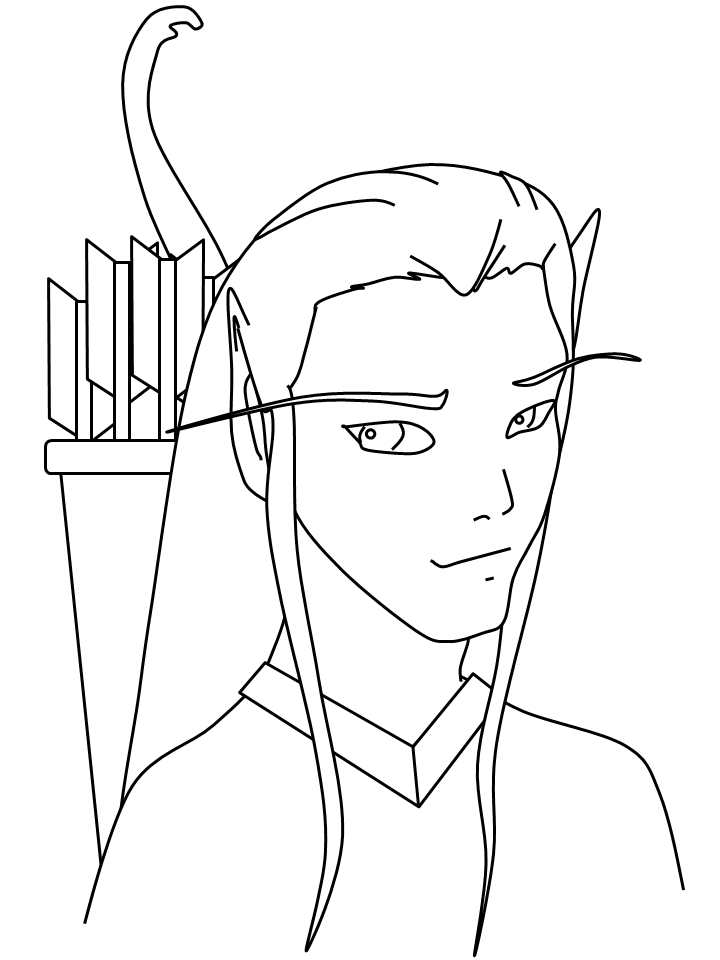 Coloring page: Elf (Characters) #93901 - Free Printable Coloring Pages