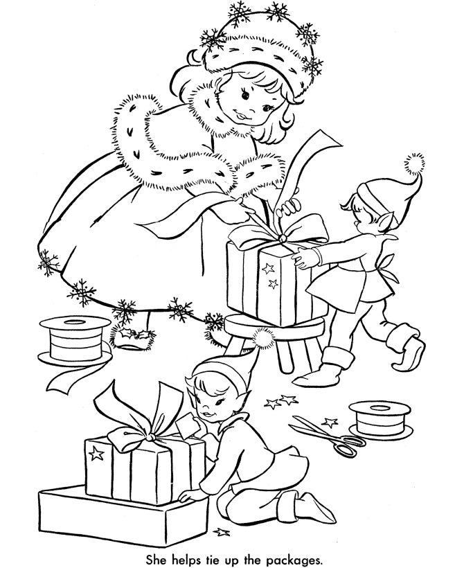 Coloring page: Elf (Characters) #93921 - Free Printable Coloring Pages