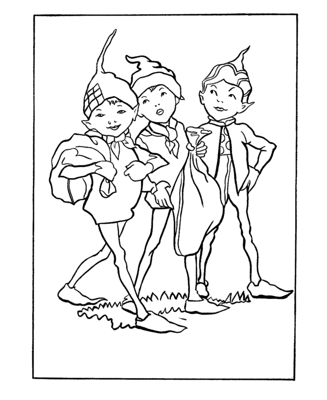 Coloring page: Elf (Characters) #93923 - Printable coloring pages