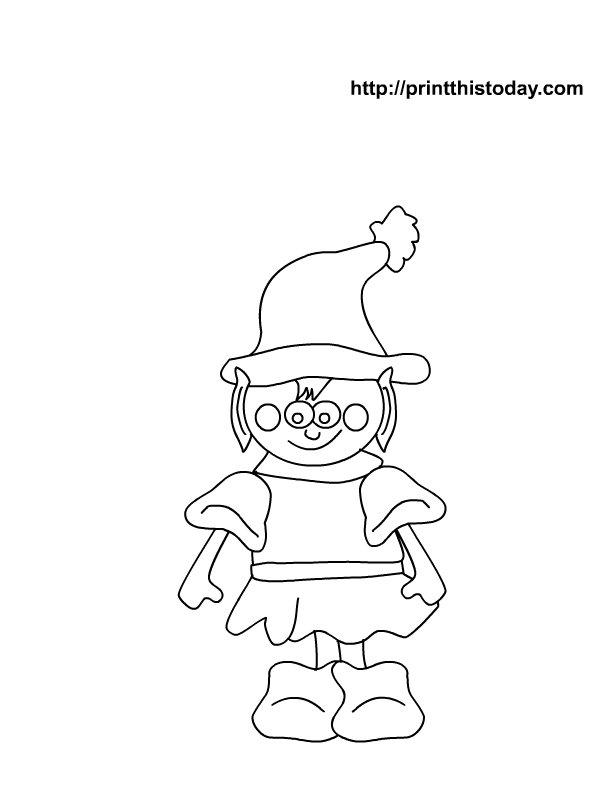 Coloring page: Elf (Characters) #93967 - Free Printable Coloring Pages