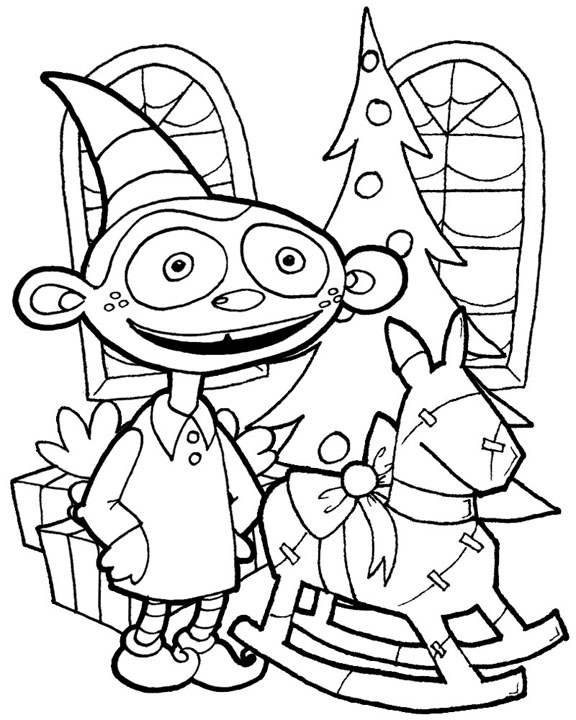 Coloring page: Elf (Characters) #94004 - Printable coloring pages
