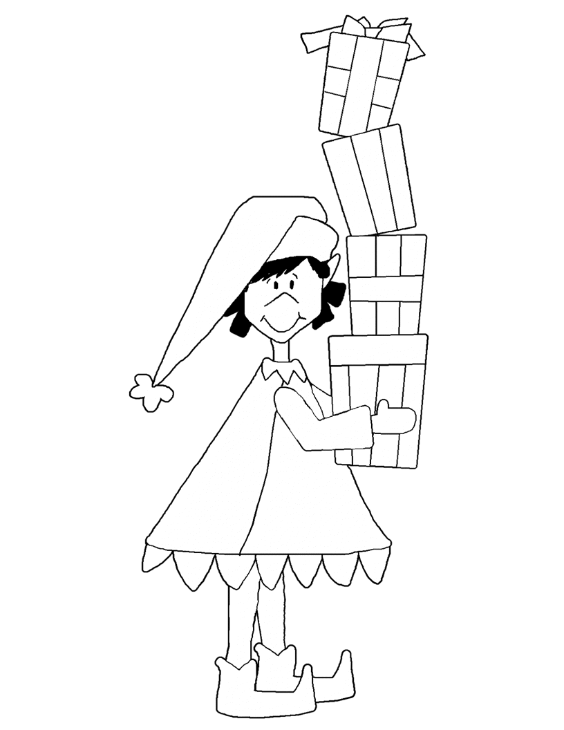 Coloring page: Elf (Characters) #94005 - Free Printable Coloring Pages