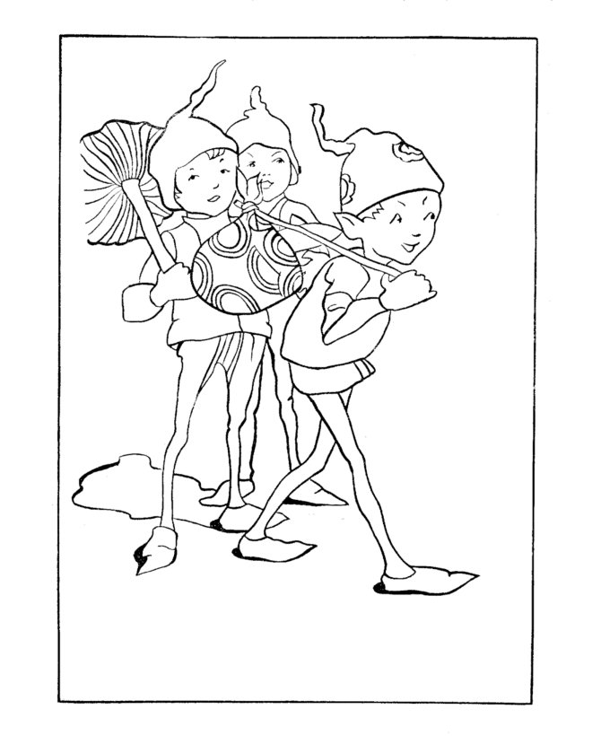 Coloring page: Elf (Characters) #94034 - Printable coloring pages