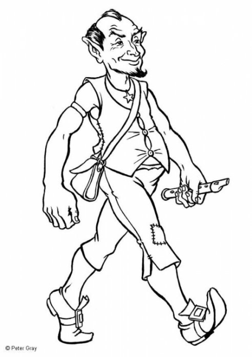 Coloring page: Elf (Characters) #94044 - Free Printable Coloring Pages