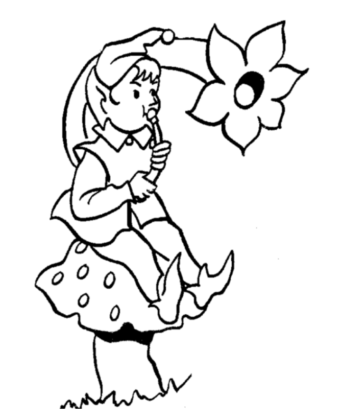 Coloring page: Elf (Characters) #94063 - Printable coloring pages