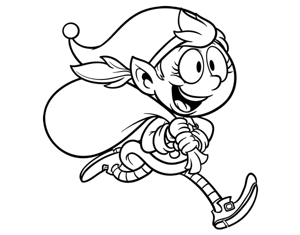 Coloring page: Elf (Characters) #94096 - Free Printable Coloring Pages