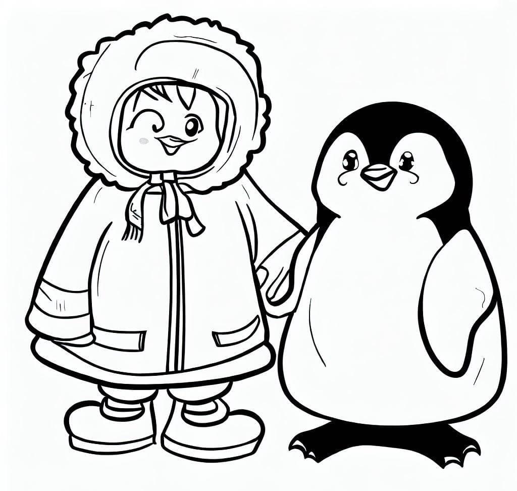 Free printable Eskimo coloring page #191301 from Characters collection Free printable Eskimo coloring page #191301 from Characters collection