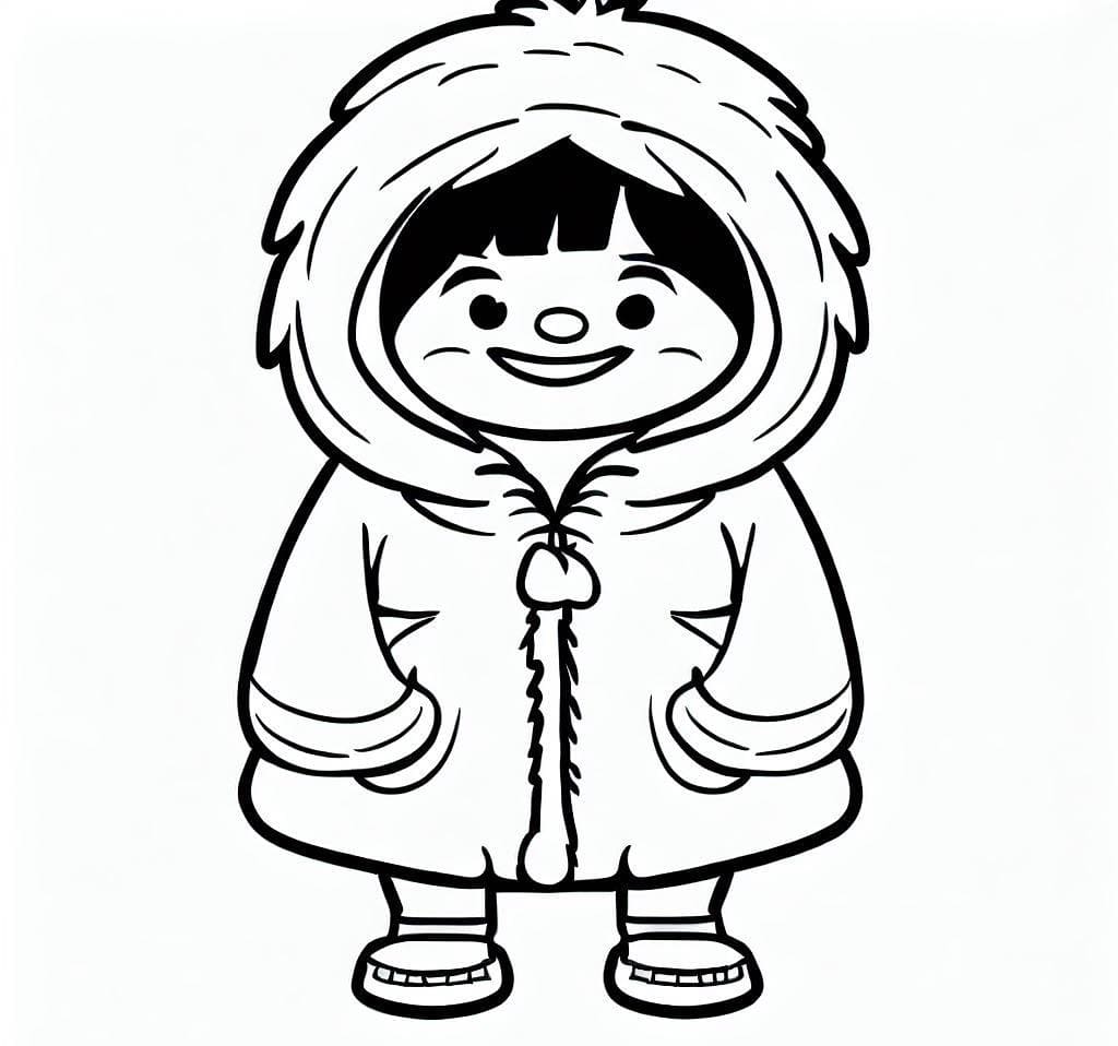 Free printable Eskimo coloring page #191305 from Characters collection Free printable Eskimo coloring page #191305 from Characters collection