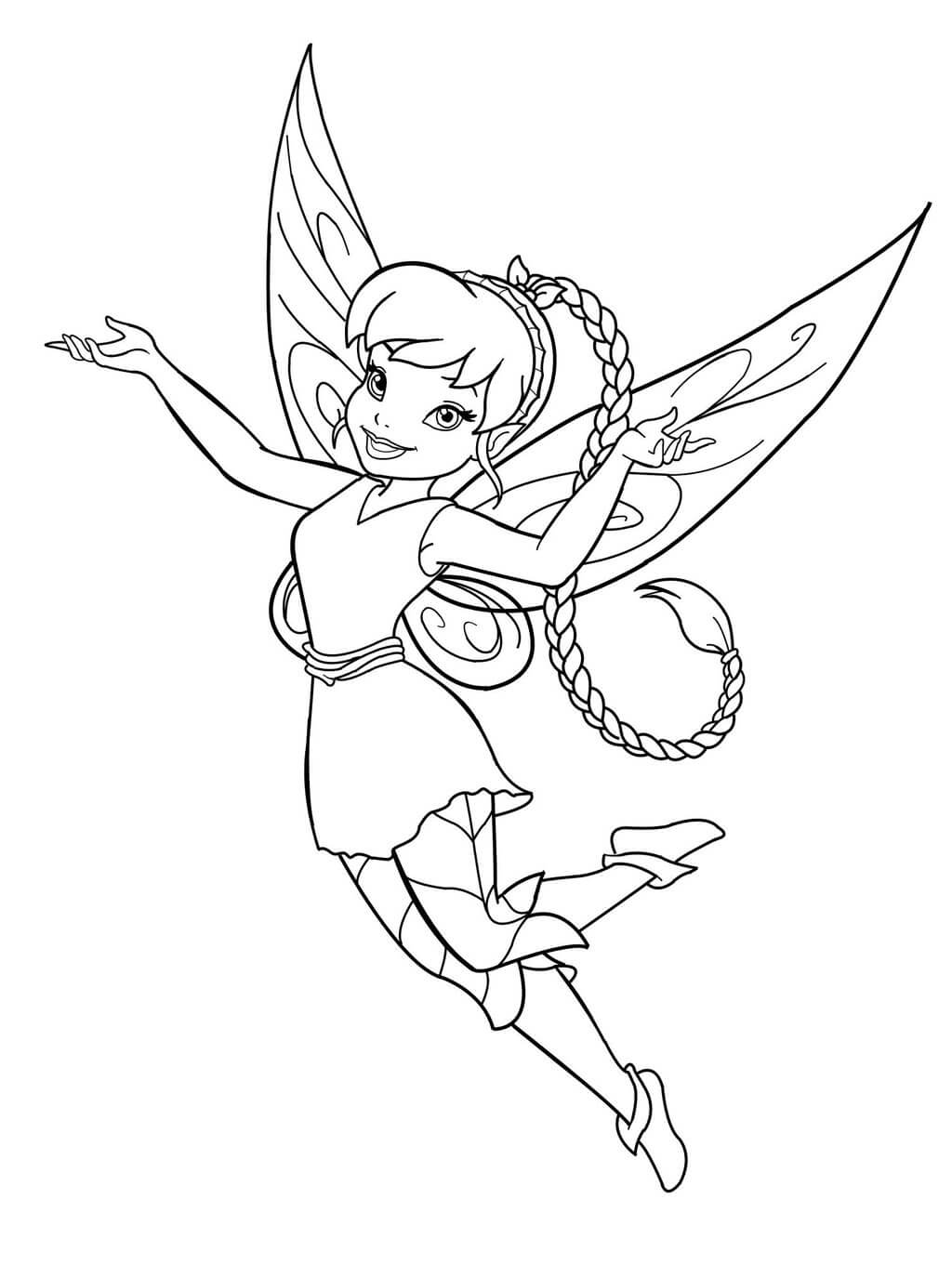 Free printable Fairy coloring page #172307 from Characters collection